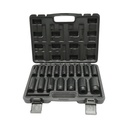Trusa chei tubulare de impact lungi 8-32mm, 78mm, patrat 1/2 inch Cr-Mo 16 piese