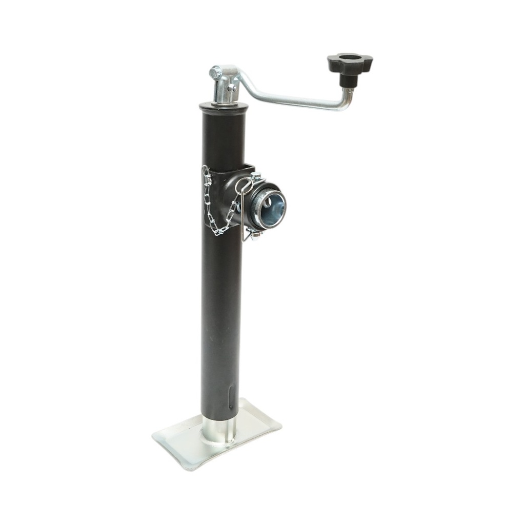 Picior de sprijin remorca reglabil cu manivela 50cm, fixare laterala, sarcina maxima 2268kg