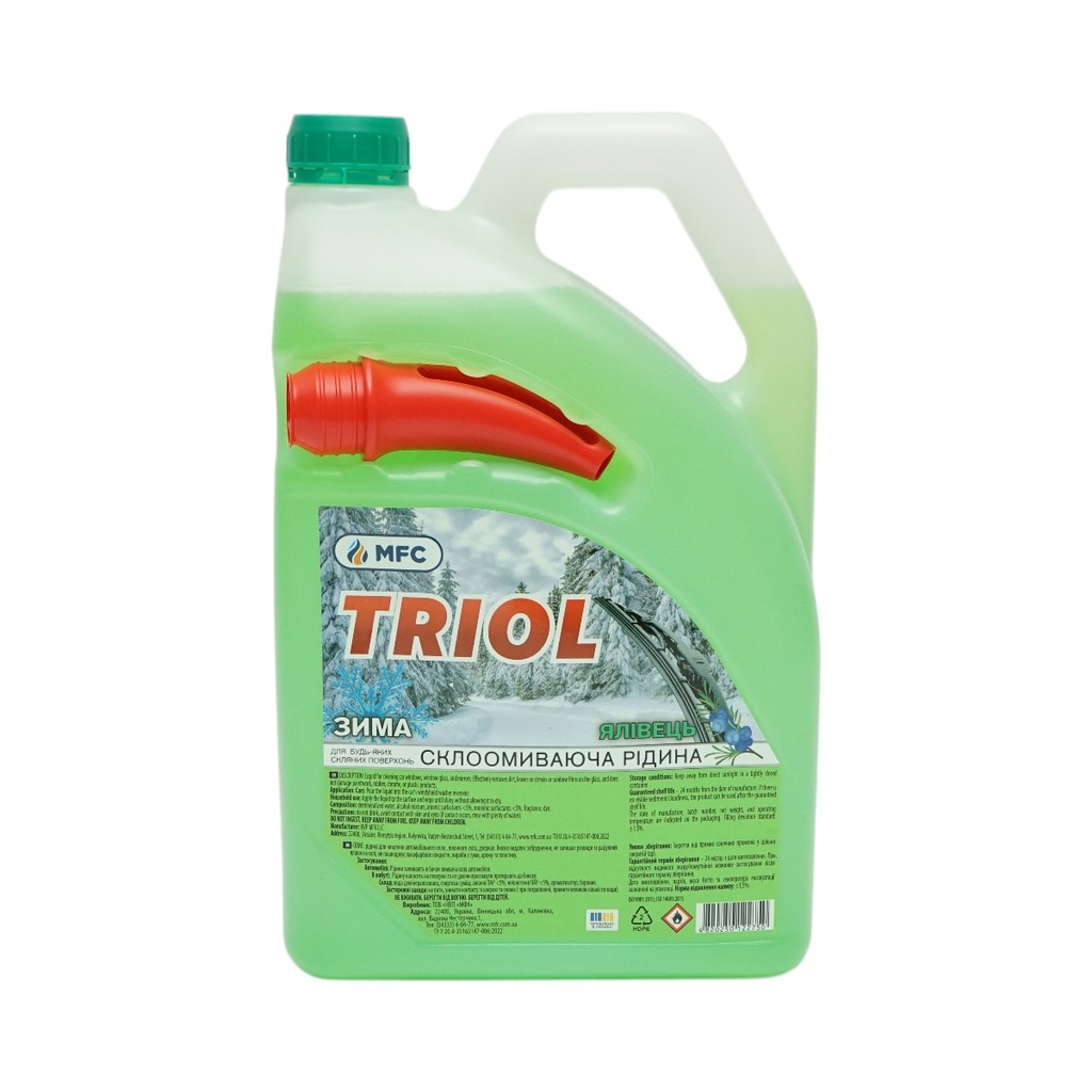 Lichid parbriz iarna -20 grade, aroma ienupar 4L TRIOL