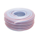 Furtun gradina PVC transparent 3/8 inch (10mm), PN9 bar, 10x14mm cu insertie textila impletita 50m/rola