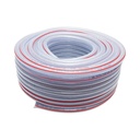 Furtun gradina PVC transparent 1/2 inch, PN7 bar, 12x16mm cu insertie textila impletita 50m/rola