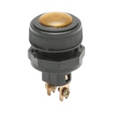 Indicator luminos galben 12V/10A–24V/5A cu 2 pini universal