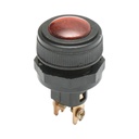 Indicator luminos rosu 12V/10A–24V/5A cu 2 pini universal