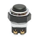 Buton pornire 12V/10A–24V/5A negru cu 2 pini universal