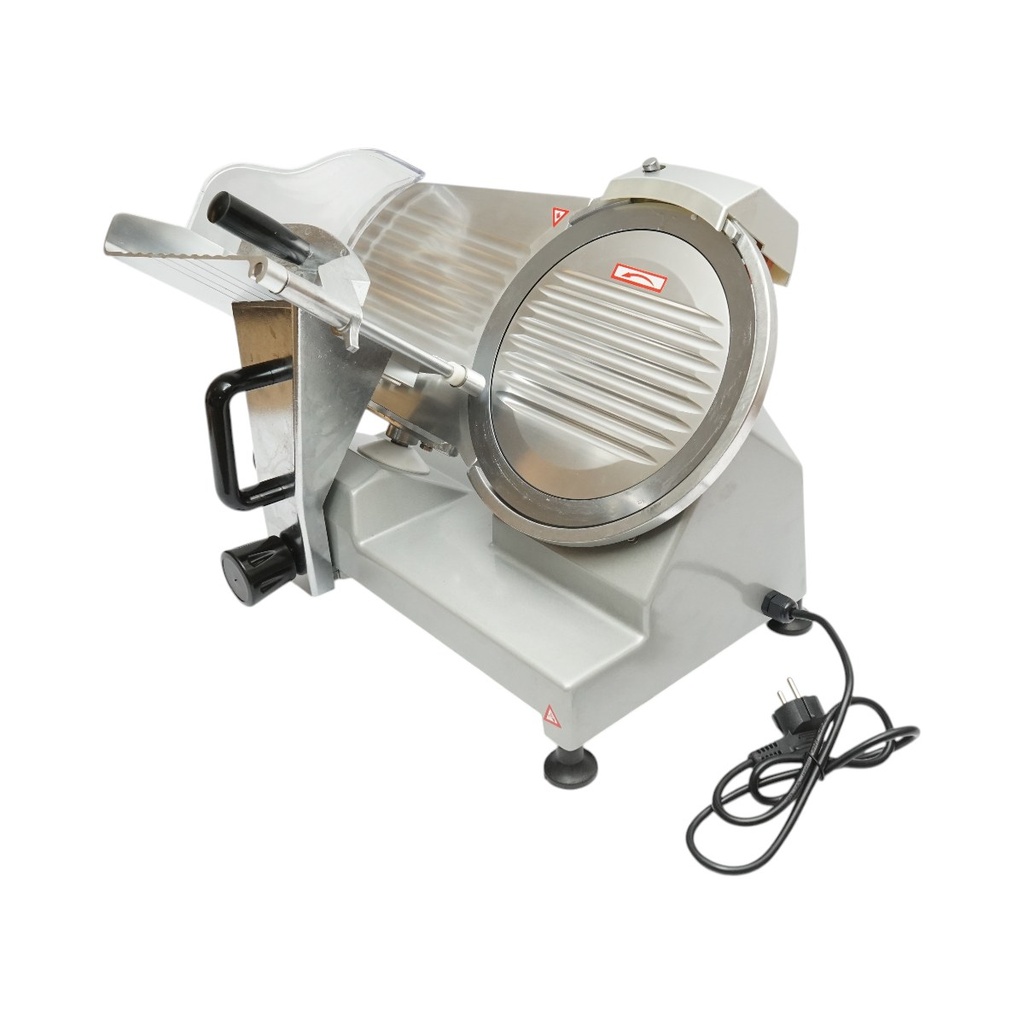 [AMAT6-125997] Masina de feliat carne si mezeluri electrica 150W, 220V, grosime reglabila 0.2-12mm, diametru lama 250mm
