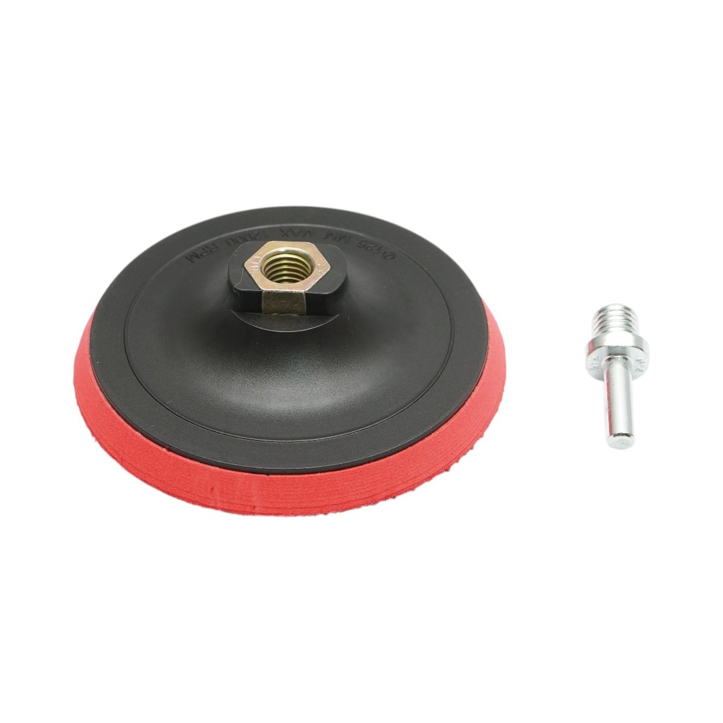 Suport disc slefuire abraziv 125mm Velcro, adaptor M14 pentru polizor unghiular si bormasina