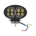 Proiector oval LED cu DRL 9-36V, 19W alb-galben, carcasa aluminiu 140x90x45mm IP68