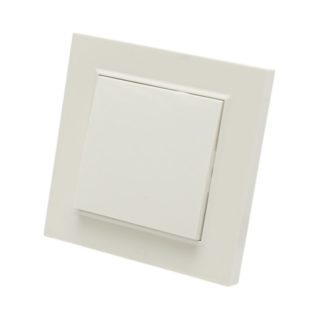 Intrerupator cap scara alb incastrat 220V, 10AX, ABS 80x80mm