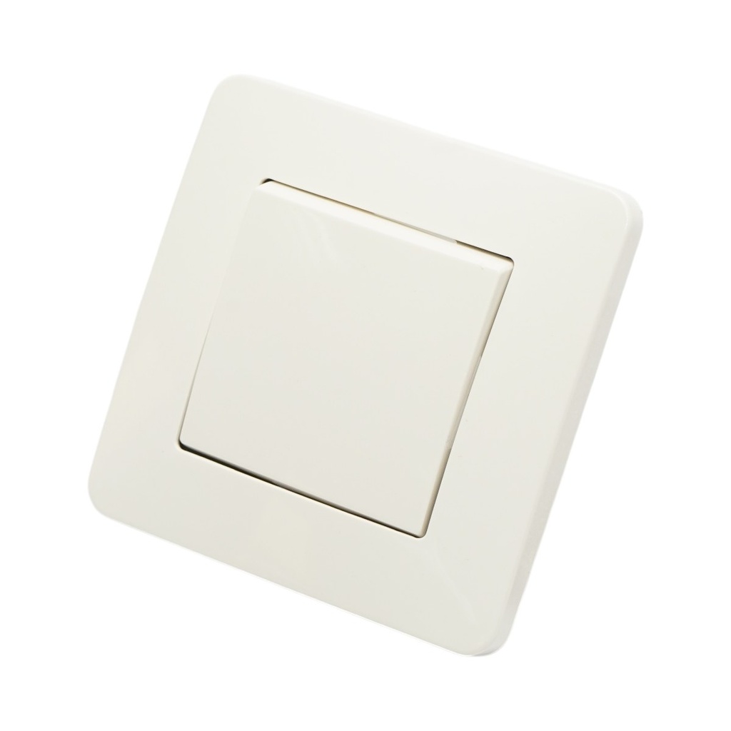 Intrerupator cap scara alb incastrat 220V, 10AX, PC 80x80mm