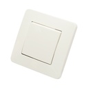 Intrerupator cap scara alb incastrat 220V, 10AX, PC 80x80mm
