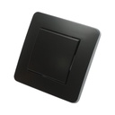 Intrerupator cap scara negru incastrat 220V, 10AX, PC 80x80mm