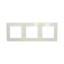 Rama tripla alba PC priza si intrerupator 225x83mm
