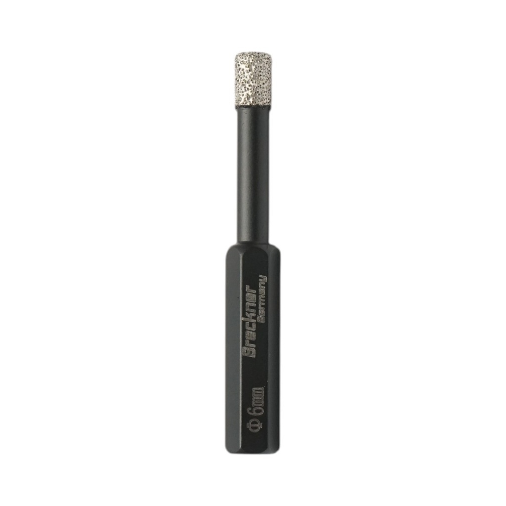 Carota diamantata burghiu 6x67mm, prindere hexagonala 1/4 pentru placi ceramice, marmura, granit