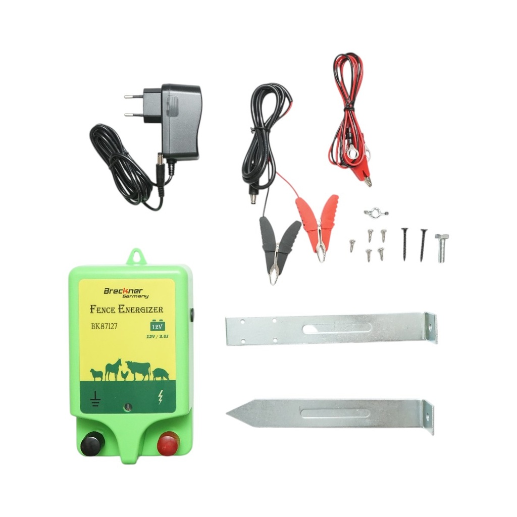 Aparat generator de impulsuri 3 Joule, 12V/220V, 18 km pentru gard electric