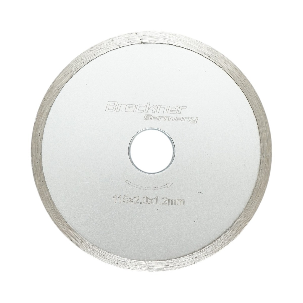 Disc diamantat continuu 115x2.0x22.23mm, taiere umeda pentru ceramica, gresie, faianta