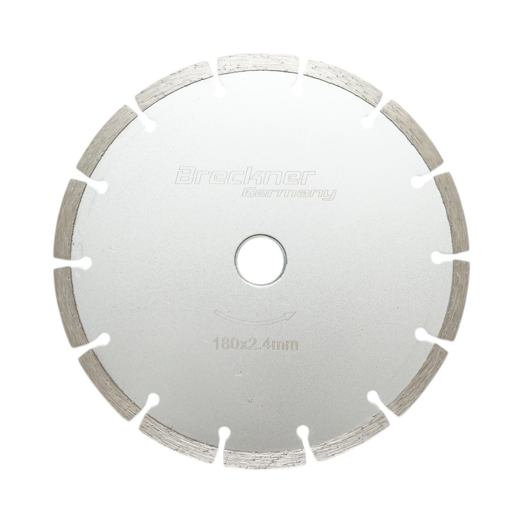 Disc diamantat segmentat 180x2.4x22.23mm, taiere uscata pentru beton, piatra, caramida