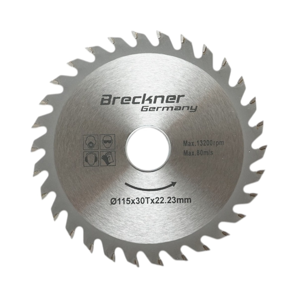 Disc circular vidia pentru lemn 115x1.2x22.23mm, 30 dinti, turatie maxima 13200rpm