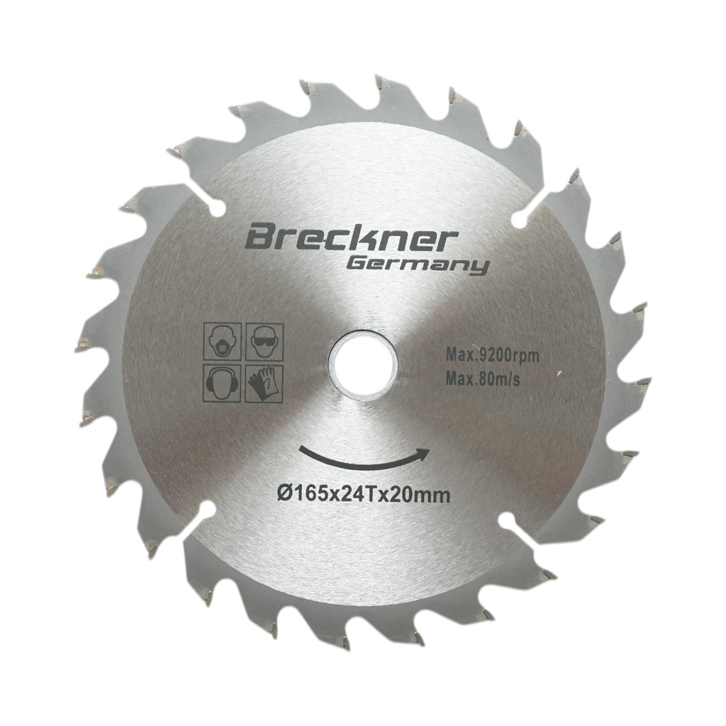 Disc circular vidia pentru lemn 165x20mm, 24 dinti, turatie maxima 9200rpm
