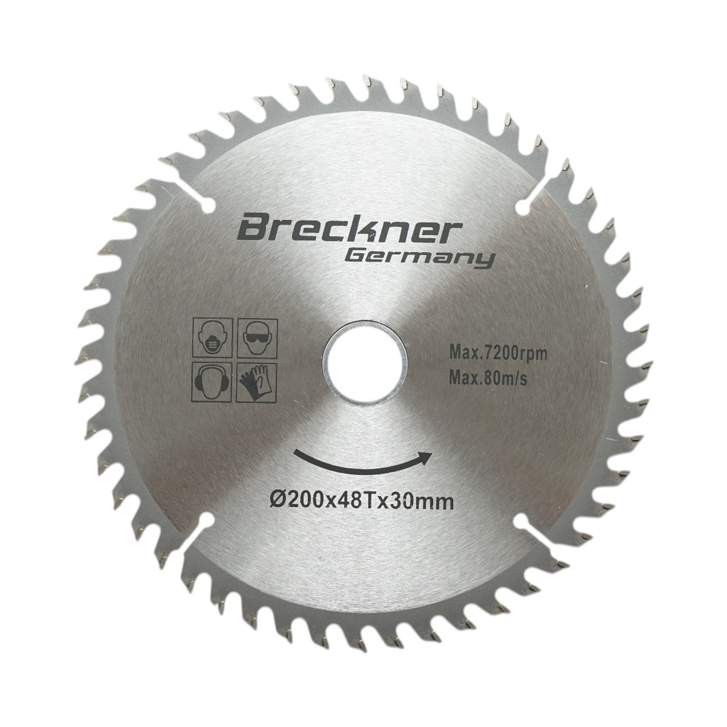Disc circular vidia pentru lemn 200x30mm, 48 dinti, turatie maxima 7200rpm