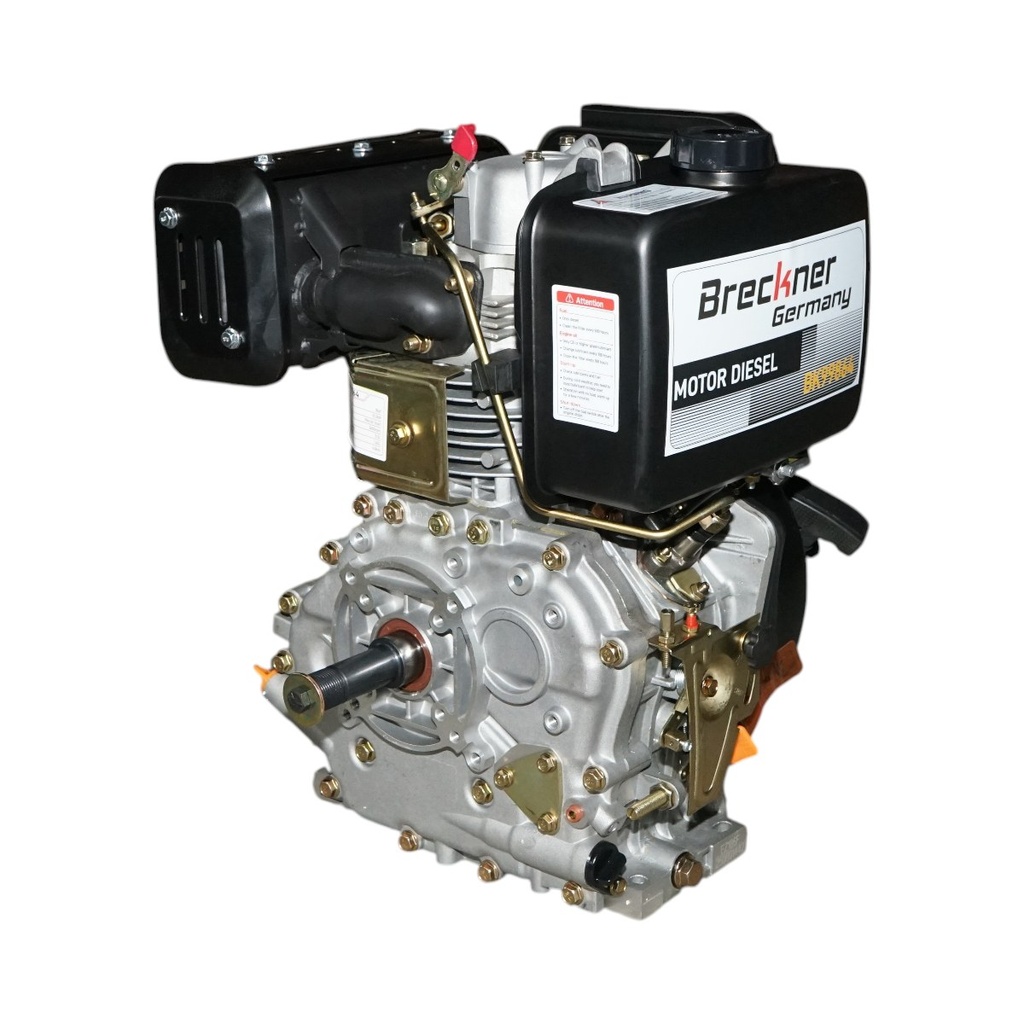 Motor diesel 10CP 186F, 418cc, turatie 3600rpm, ax rotund filetat 25.4mm, pornire sfoara