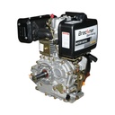 Motor diesel 10CP 186F, 418cc, turatie 3600rpm, ax rotund filetat 25.4mm, pornire sfoara