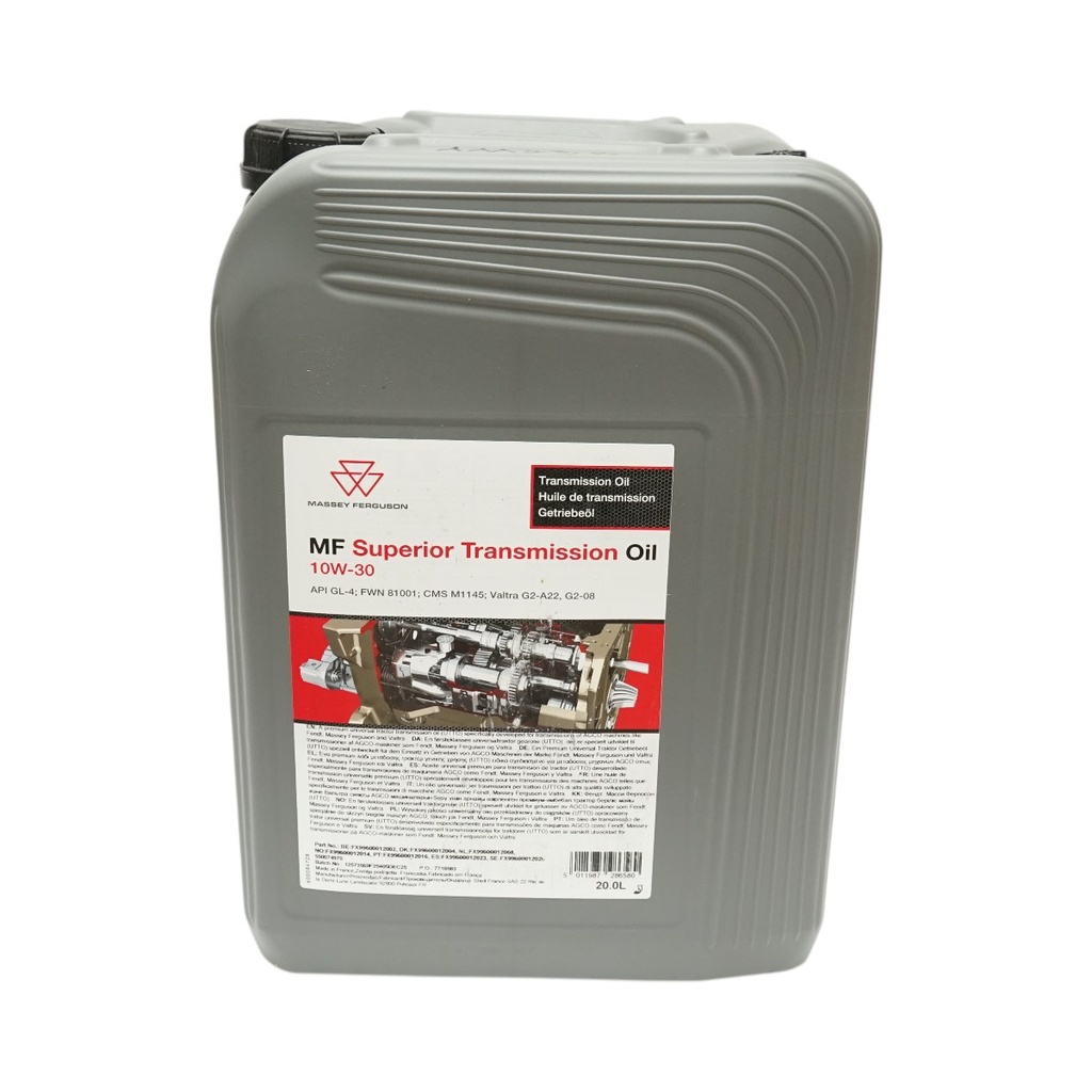 Ulei transmisie Massey Ferguson 10W30 MF Superior Transmission API GL-4 UTTO 20L