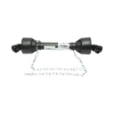Cardan 650mm T2 1-3/8 Z=6, cruce 24x62, teava triunghiulara