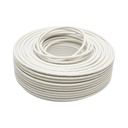 Cablu coaxial RG6 CCTV K-TEX 1mm CCA, ecranat, 75 Ohm, PVC alb 100m/rola