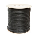 Cablu FTP CAT5e siamez 8x0.51 cupru + 2x0.75mm CCA alimentare cu sufa messenger 1.16mm exterior autoportat 305m/rola