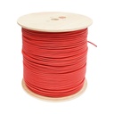 Cablu semnalizare incendiu 1x2x0.75mm, ecranat, LSZH fara halogeni rosu 500m/rola