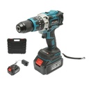 Masina de gaurit si insurubat cu percutie, 2 acumulatori 21V, 4Ah Li-ion, LED, brushless, 65Nm, mandrina 13mm, 0-400/1400rpm