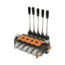 Distribuitor hidraulic 5 manete, debit 80L/min, presiune 200 bar