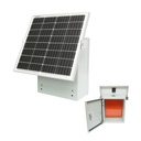 Panou solar 30W cu tablou metalic exterior pentru aparat gard electric si baterie IP65