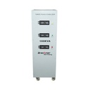 Stabilizator automat de tensiune 100KVA trifazat cu servomotor, bypass, afisaj LCD
