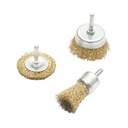 Set 3 perii sarma circulare 50mm, cupa 50mm, pensula 25mm, tija 6mm, max. 4500rpm