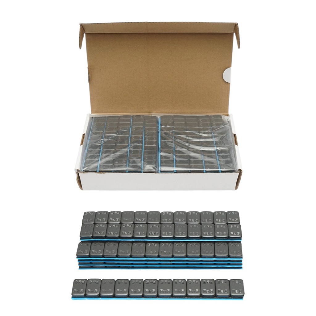Contragreutati autoadezive negre echilibrare roti Fe 60g (5gx12 buc) 100 benzi/cutie