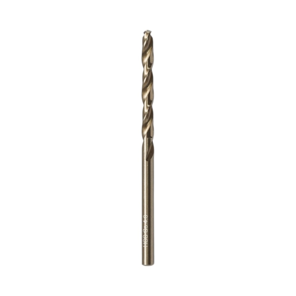 Burghiu metal 4x43x75mm HSS Cobalt tija cilindrica