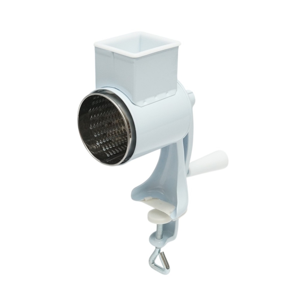 Masina de macinat nuci manuala, tambur inox, corp metalic alb Berner BG-5