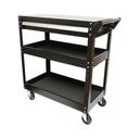 Carucior scule atelier metalic pe roti cu 3 rafturi si 1 sertar 775x410x895mm