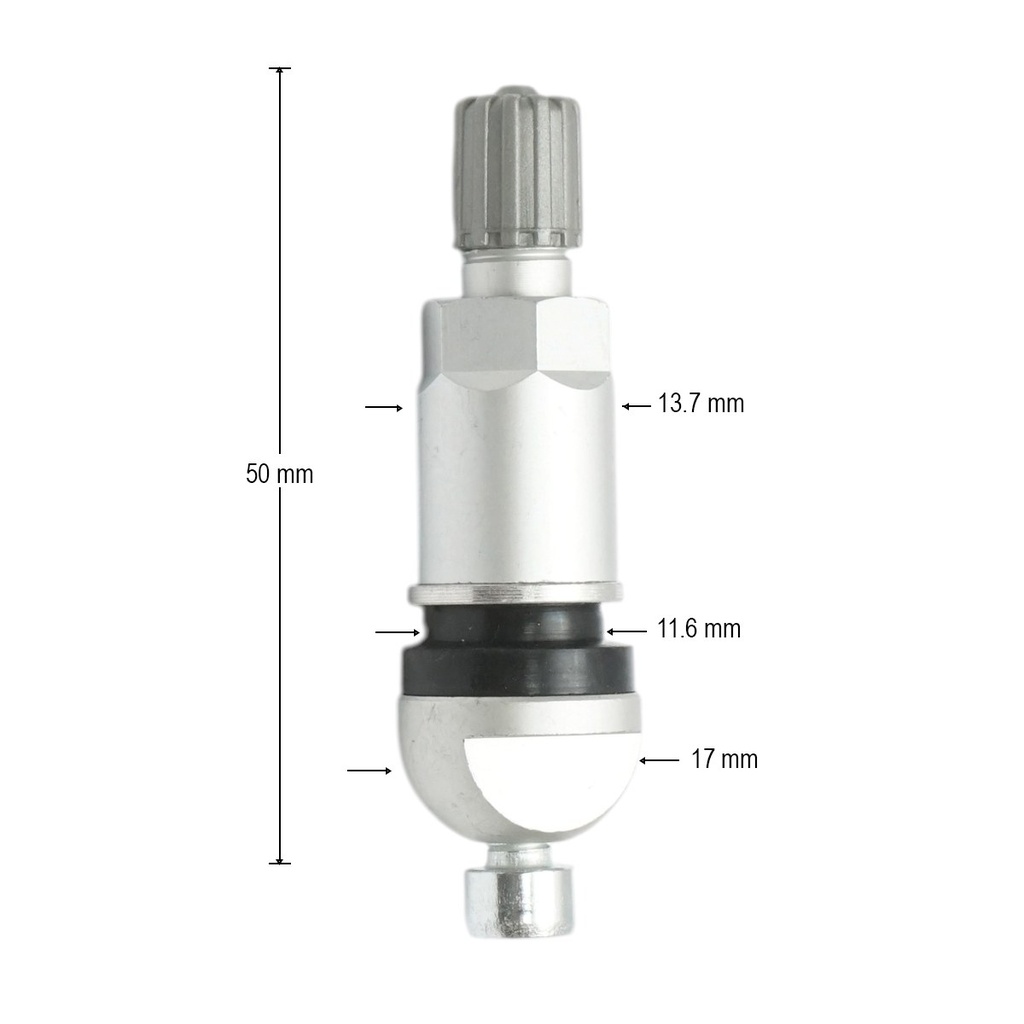 Valva roata tubeless aluminiu compatibila senzor TPMS-6