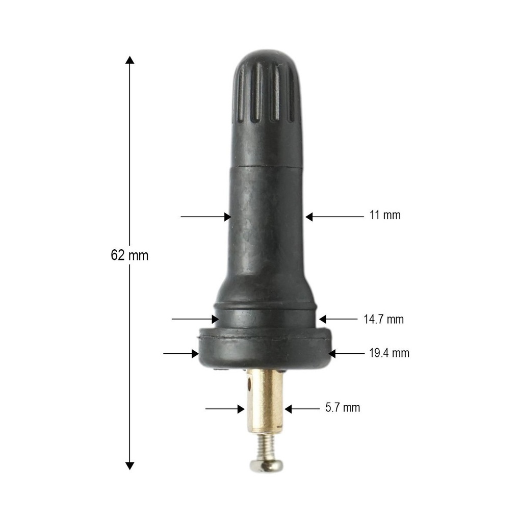 Valva roata tubeless TR413 compatibila senzor TPMS