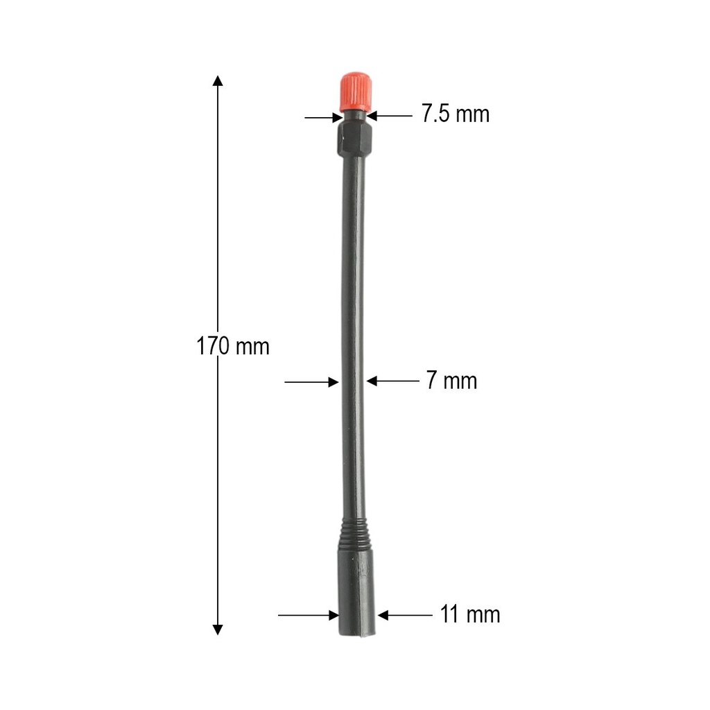 Prelungitor valva roata camion 170mm plastic compozit negru