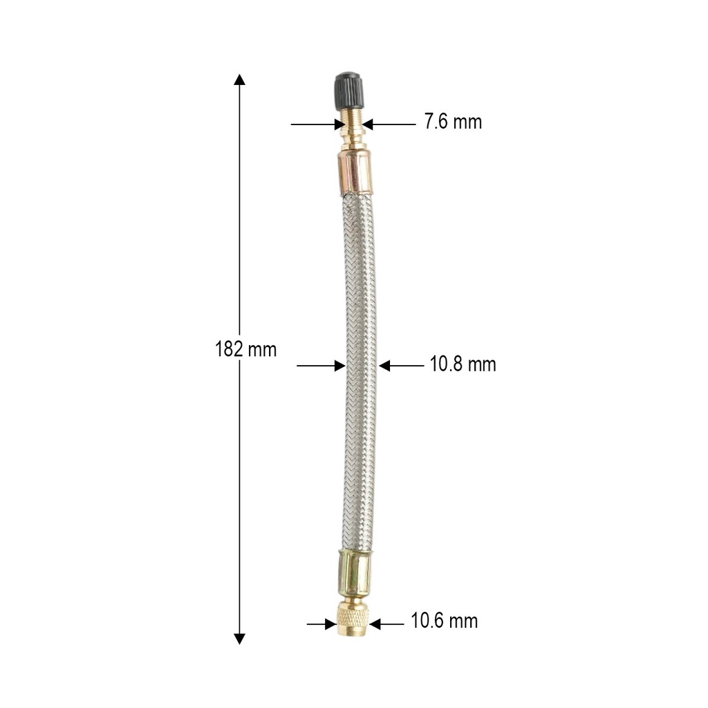 Prelungitor valva roata flexibil 180mm cu invelis metalic