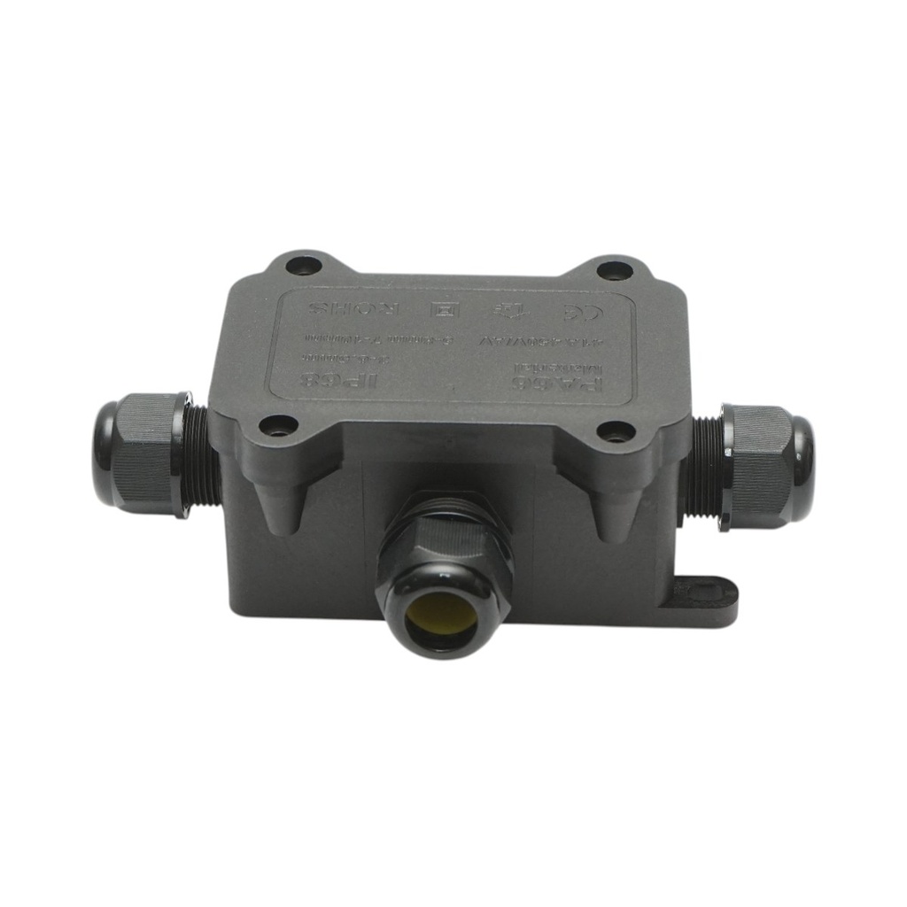 Doza derivatie etansa cu presetupe 41A 450V AC, 3 intrari 3-10mm IP68 Longroad
