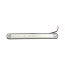 Lampa gabarit laterala LED slim 12-24V alba 16 LED-uri 235x26.5x21mm
