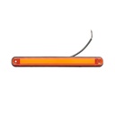 Lampa gabarit laterala LED NEON 12-24V galbena slim 235x26.5x21mm