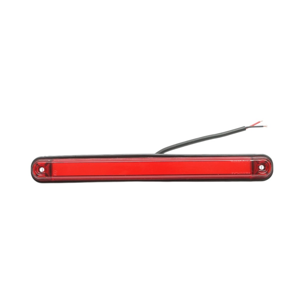 Lampa gabarit laterala LED NEON 12-24V rosie slim 235x26.5x21mm