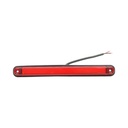 Lampa gabarit laterala LED NEON 12-24V rosie slim 235x26.5x21mm