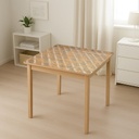 Folie protectie masa transparenta PVC siliconizat 100cm, grosime 0.8mm, model trandafiri 20m/rola