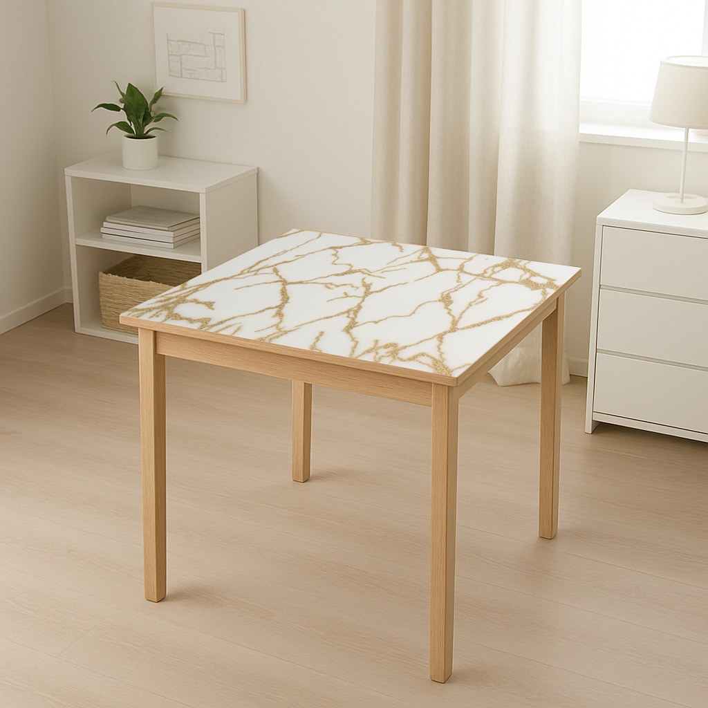 Folie protectie masa decorativa PVC siliconizat 100cm, grosime 0.8mm, model marmura 20m/rola